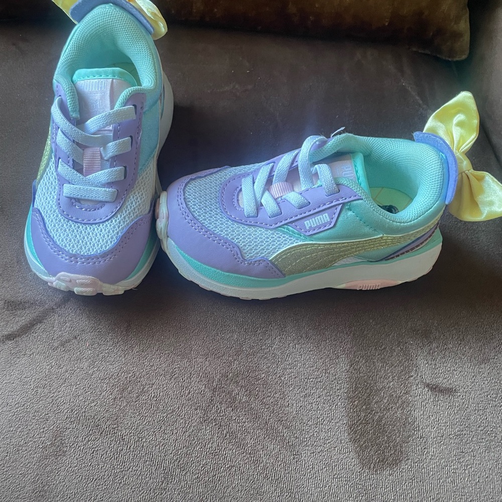 Puma Kids' Sneakers - Lavender, Mint, and Lemon
